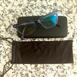 Celine Women's CL50009I 090 Blue Crystal Full Rim Optical Frame 53mm